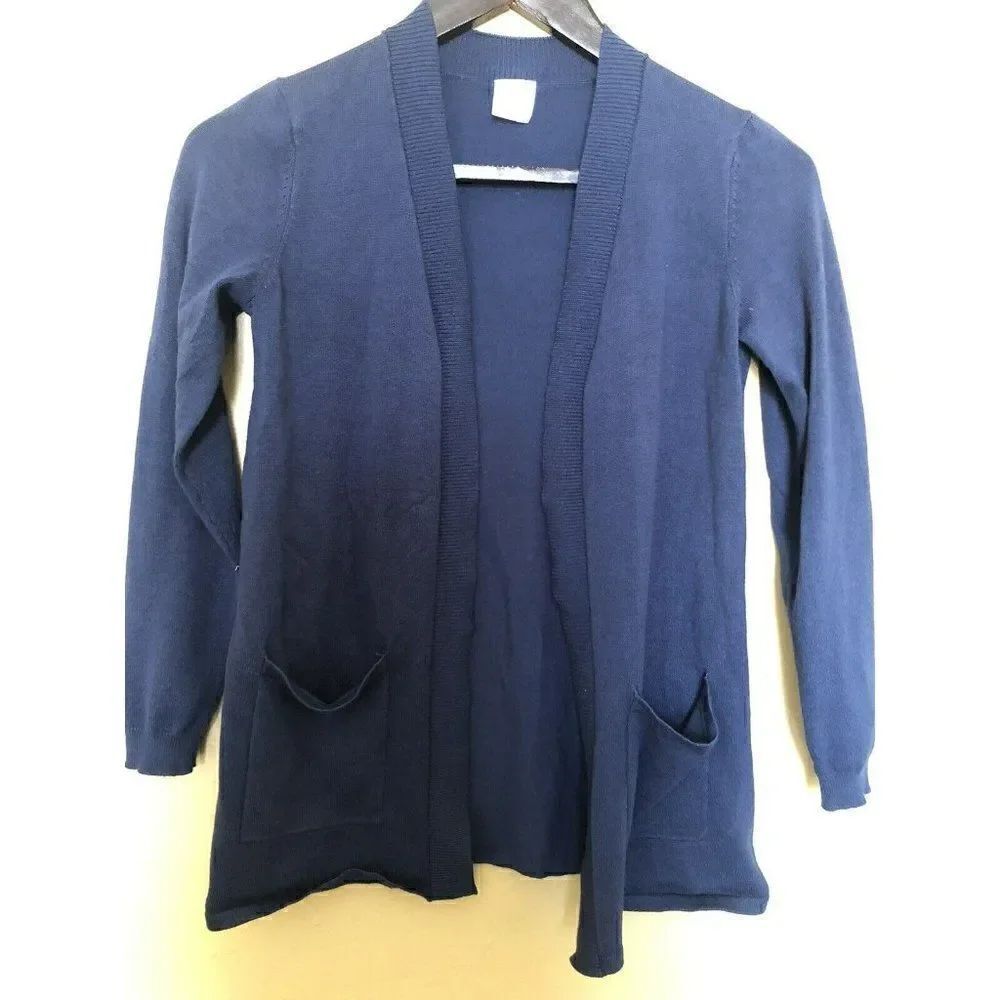 Wonder Nation Girls Size 10-12 Teal Blue Cardigan Sweater